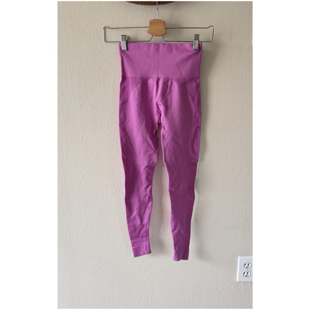 Set active leggings purple high rise size XS S